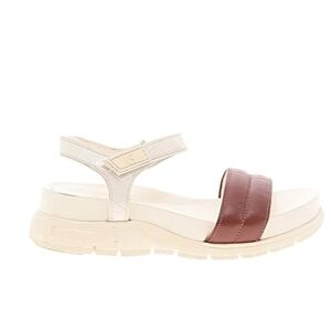 Cole Haan Cream and Brown Sandals
